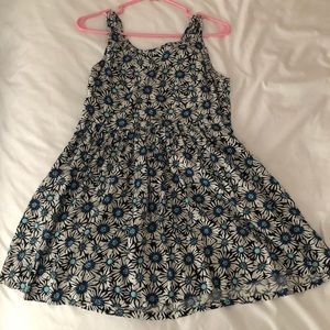 Aqua floral dress
